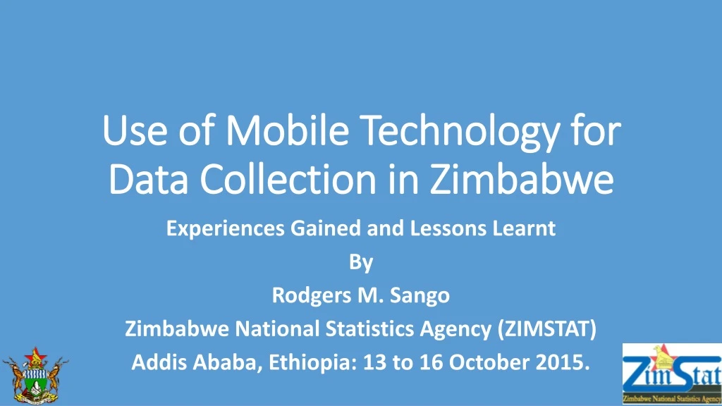 use of mobile technology for data collection in zimbabwe