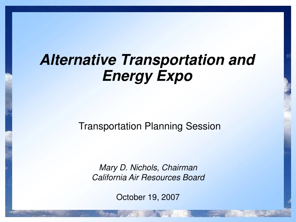 alternative transportation and energy expo