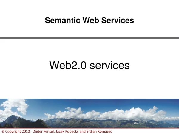 Web2.0 services