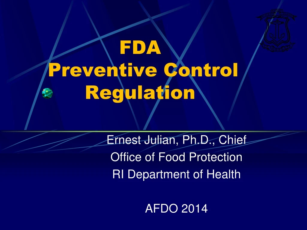 fda preventive control regulation