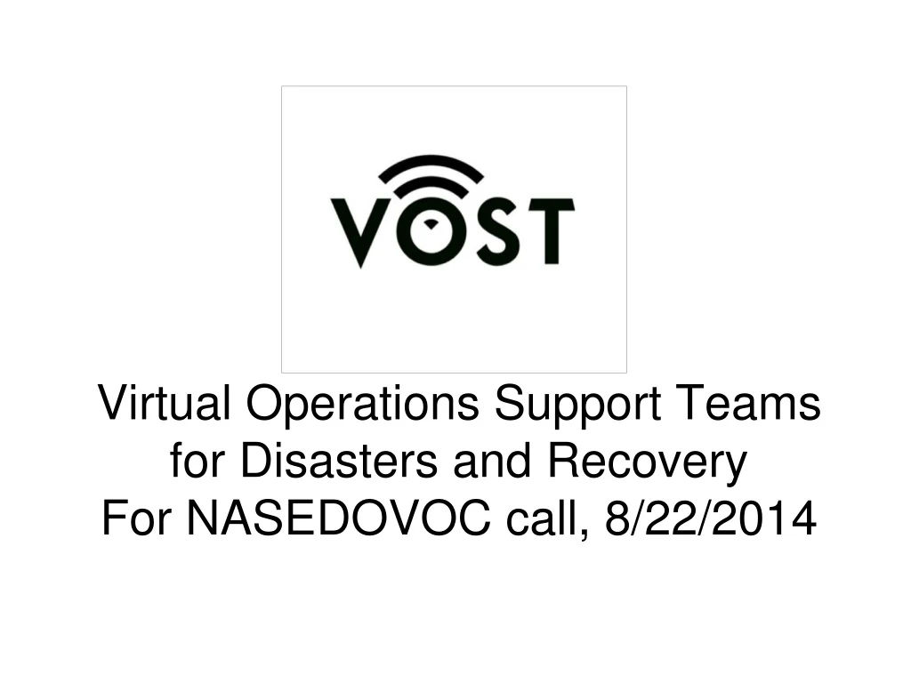 virtual operations support teams for disasters