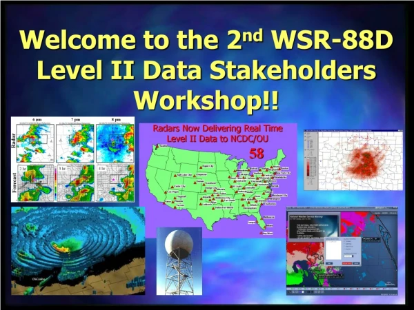 Welcome to the 2 nd  WSR-88D Level II Data Stakeholders Workshop!!