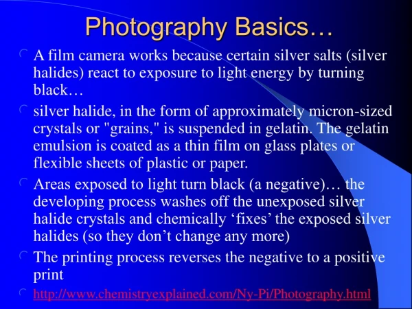 Photography Basics…