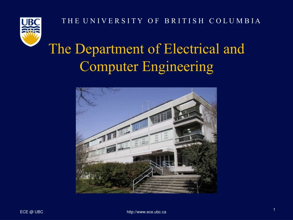 the department of electrical and computer engineering