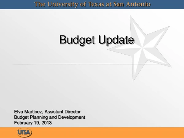 Budget Update