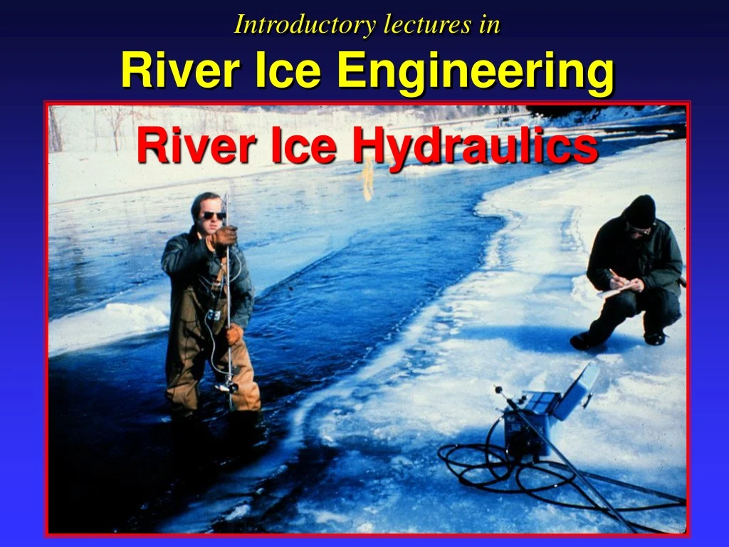 river ice hydraulics