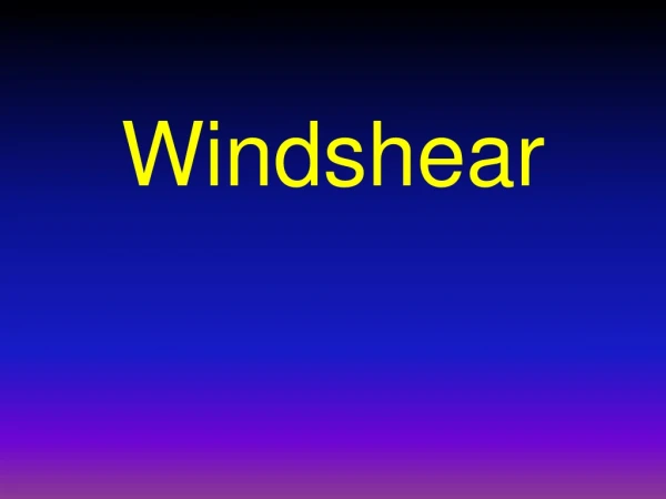 Windshear