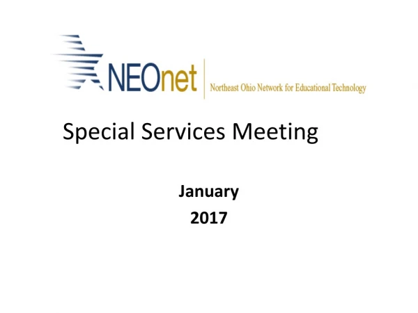 Special Services Meeting