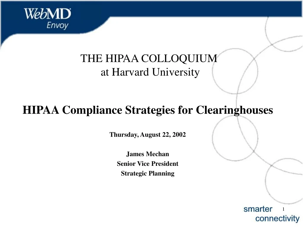 the hipaa colloquium at harvard university