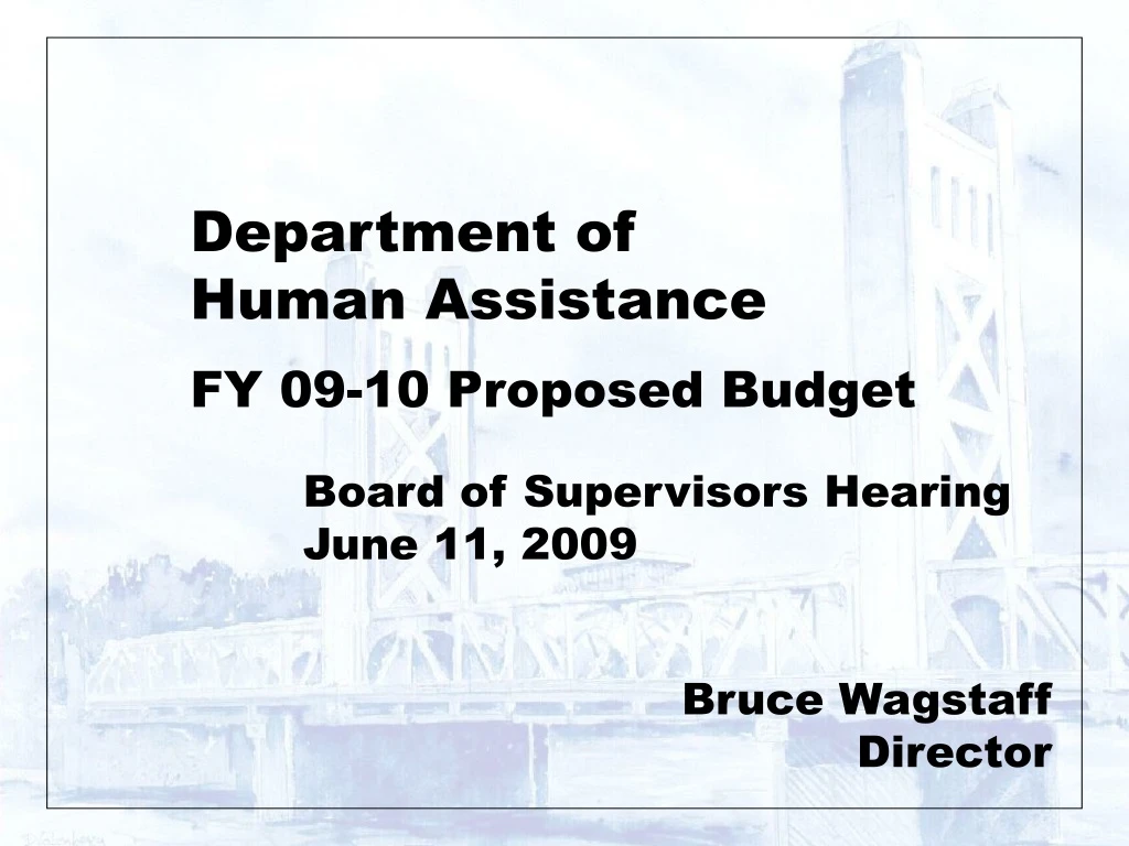 department of human assistance fy 09 10 proposed