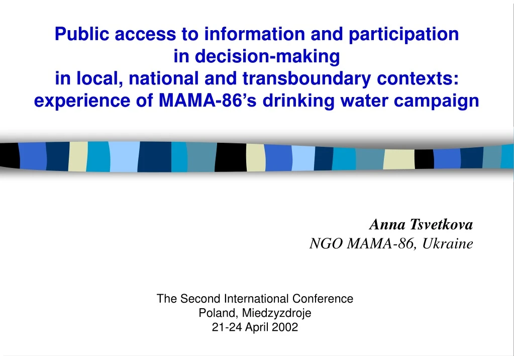 public access to information and participation