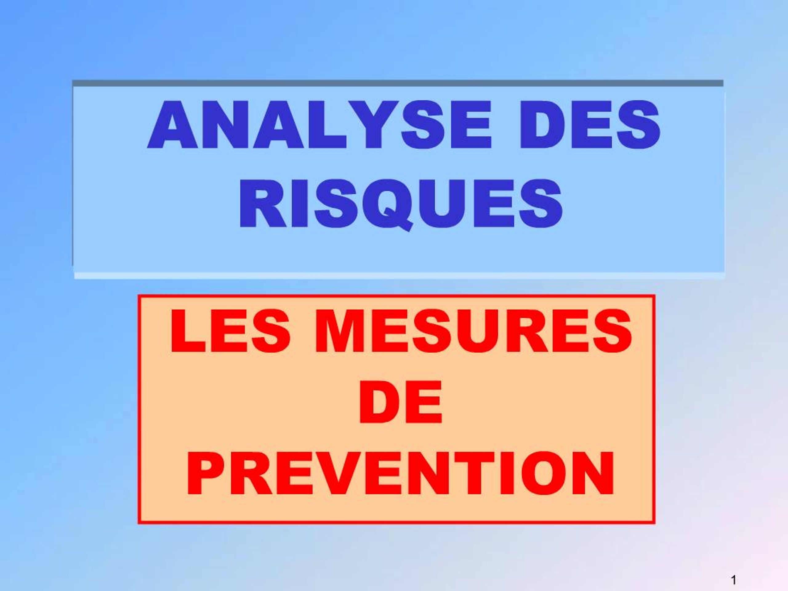 PPT - ANALYSE DES RISQUES PowerPoint Presentation, free download - ID ...