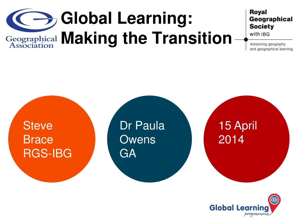 global learning making the transition