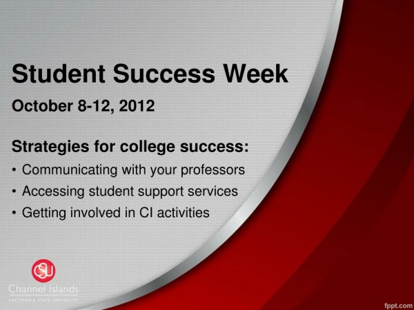 Student Success Week