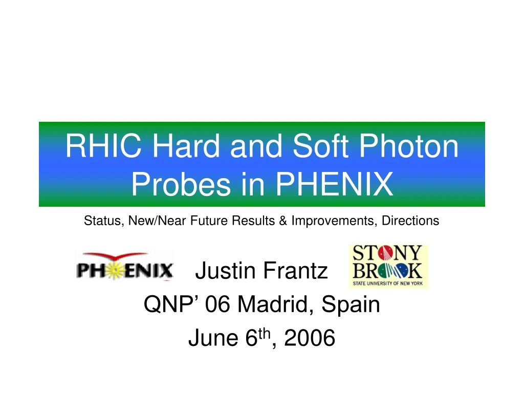 rhic hard and soft photon probes in phenix