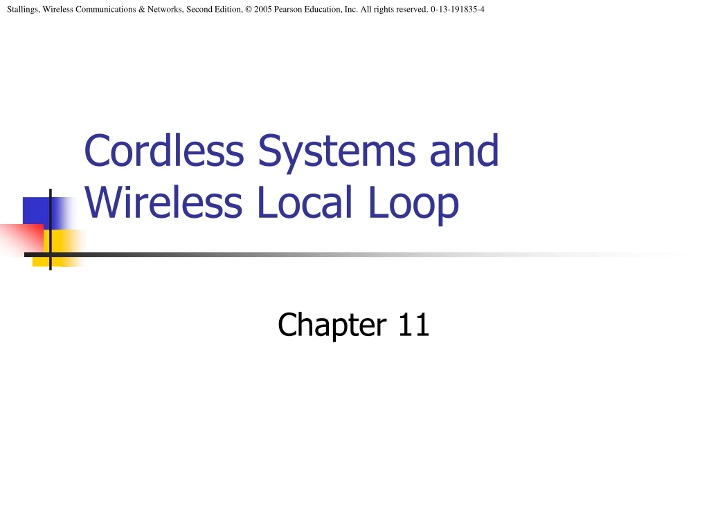 cordless systems and wireless local loop