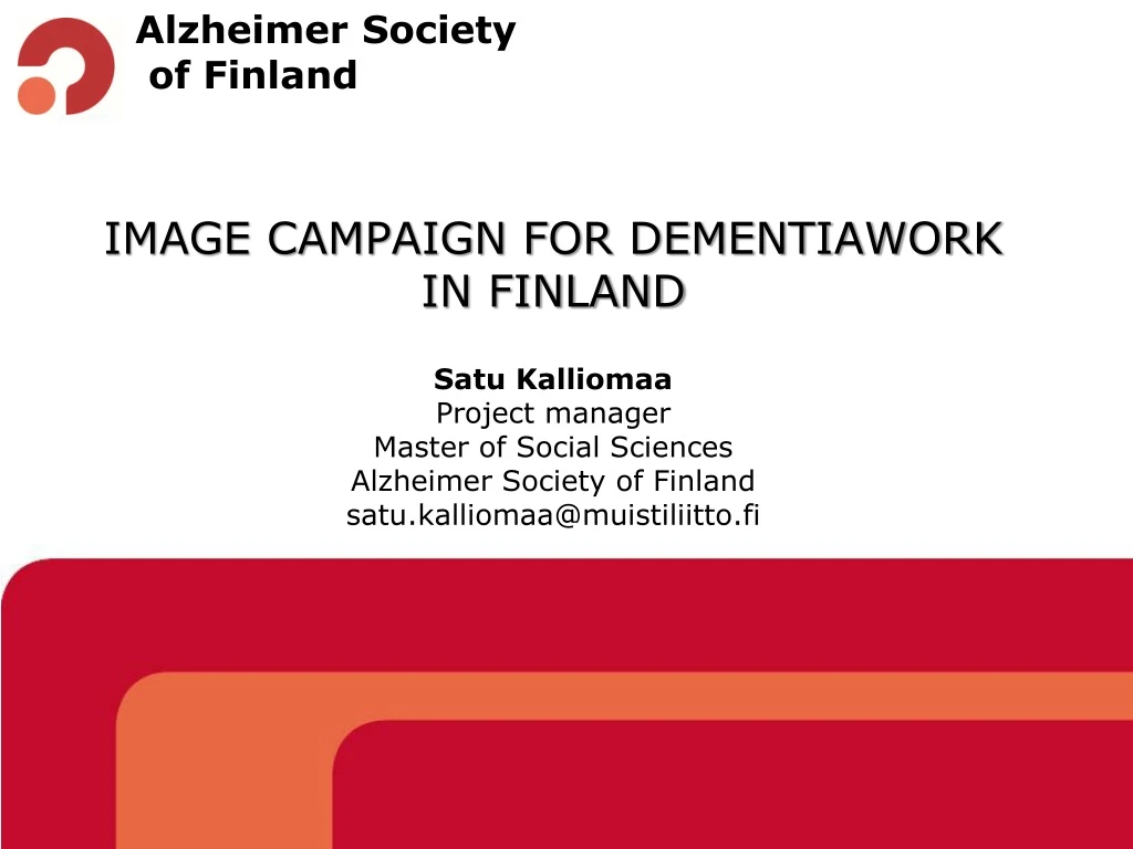 alzheimer society of finland