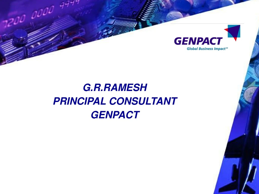 g r ramesh principal consultant genpact