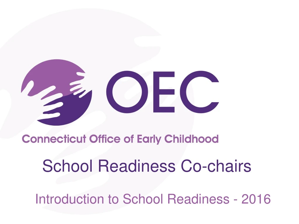 school readiness co chairs