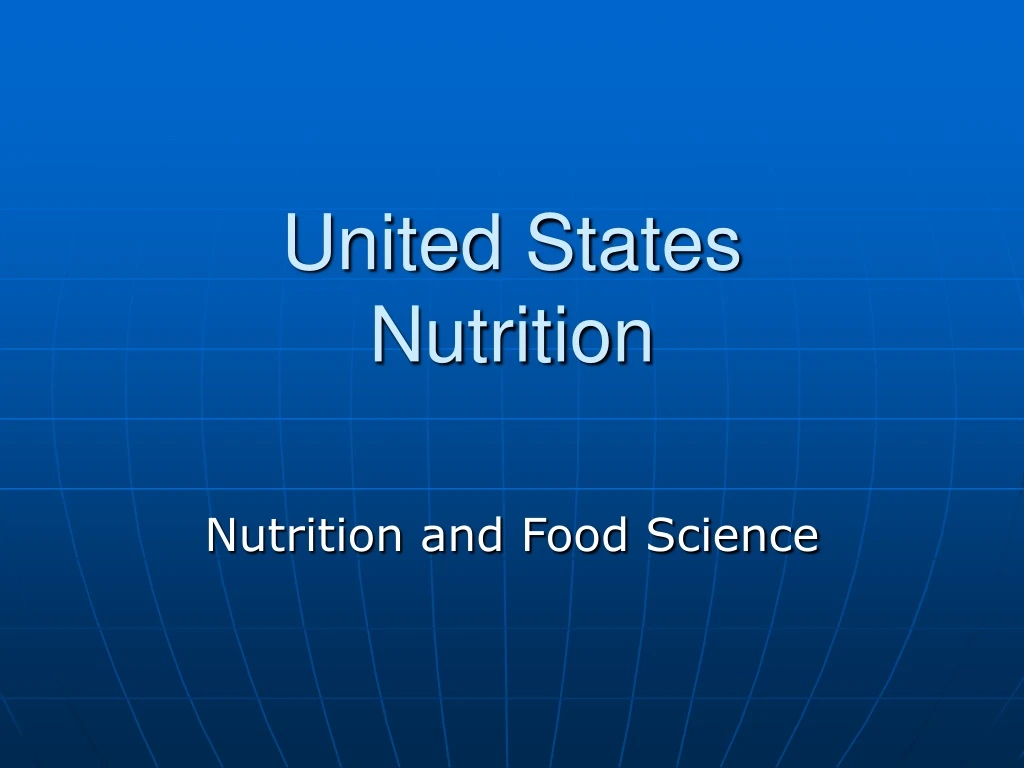 united states nutrition