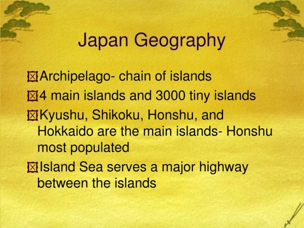 Japan Geography