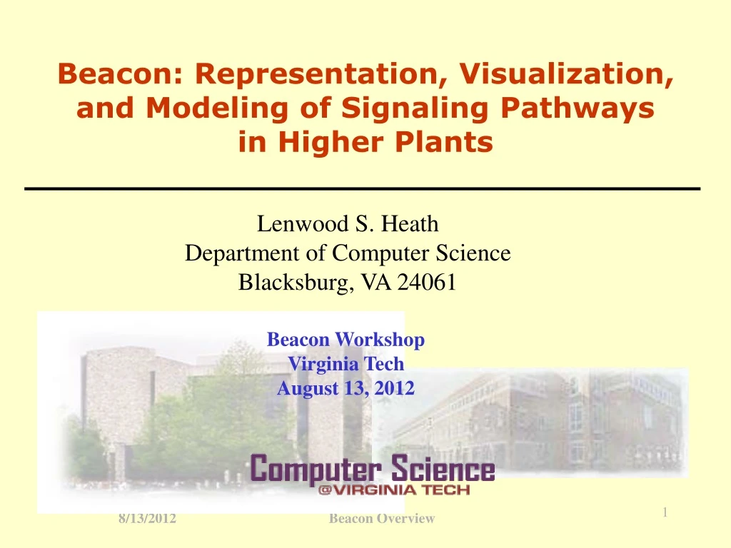 beacon representation visualization and modeling