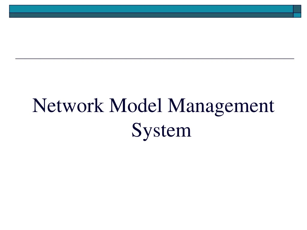 network model management system
