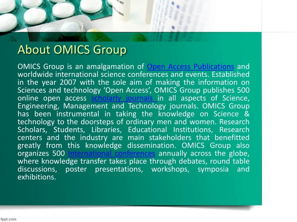 about omics group
