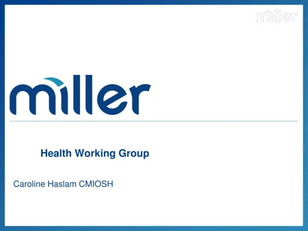 Health Working Group