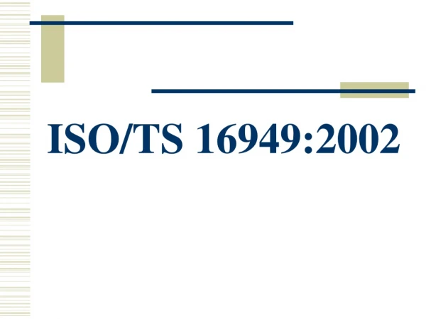 ISO/TS 16949:2002