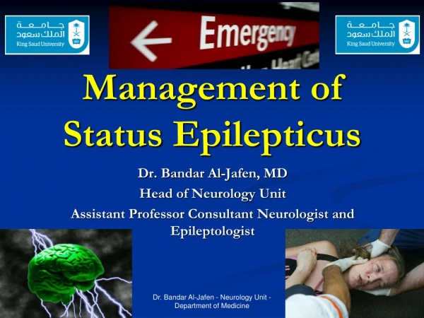 Management of Status  Epilepticus