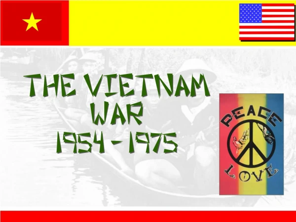 The Vietnam  War  1954 - 1975