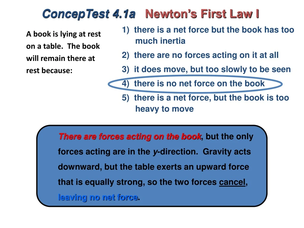 conceptest 4 1a newton s first law i