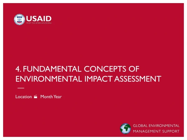4. fundamental concepts of  environmental impact assessment