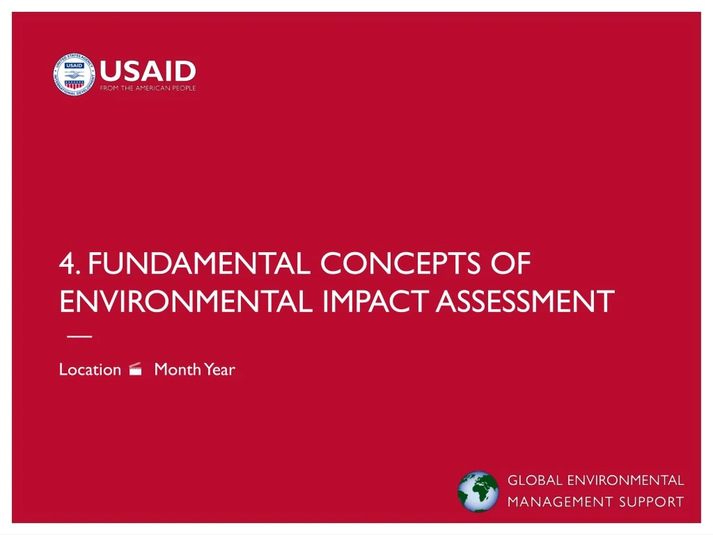 4 fundamental concepts of environmental impact assessment