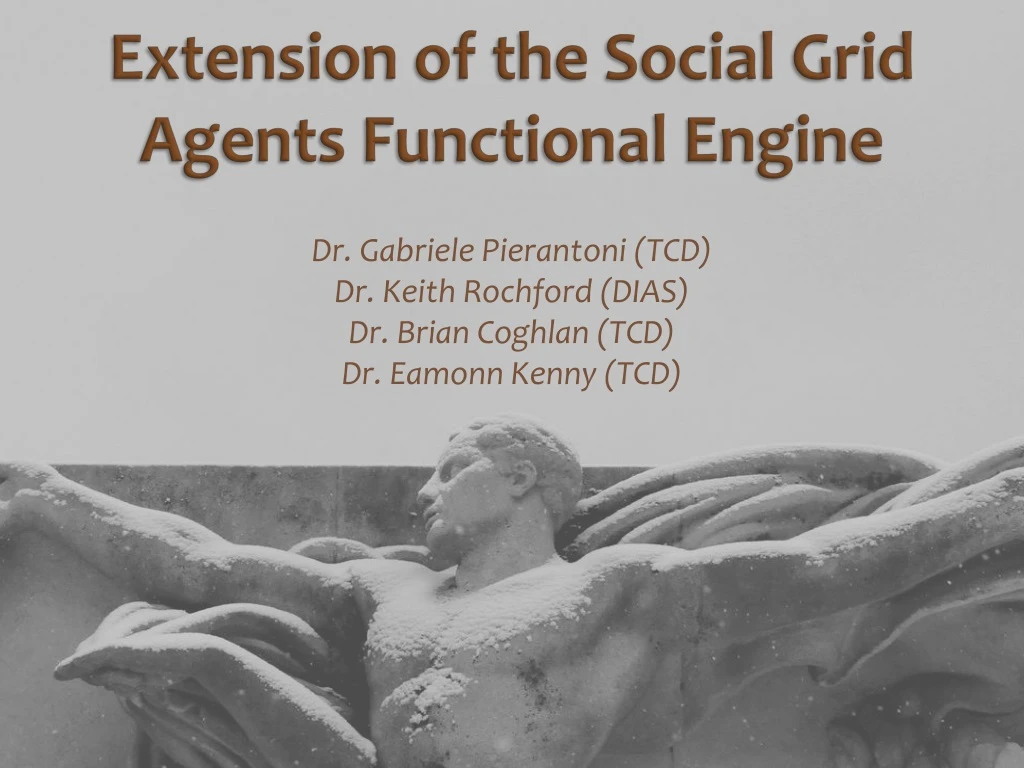 extension of the social grid agents functional engine