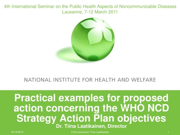4th International Seminar on the Public Health Aspects of Noncommunicable Diseases