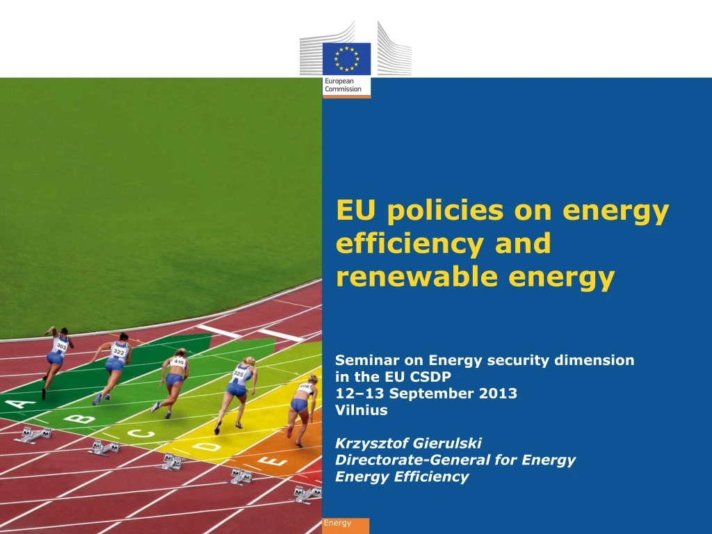 eu policies on energy efficiency and renewable energy