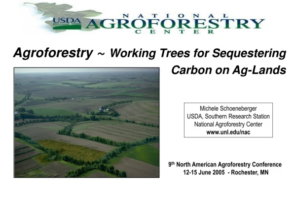 Agroforestry  ~  Working Trees for Sequestering