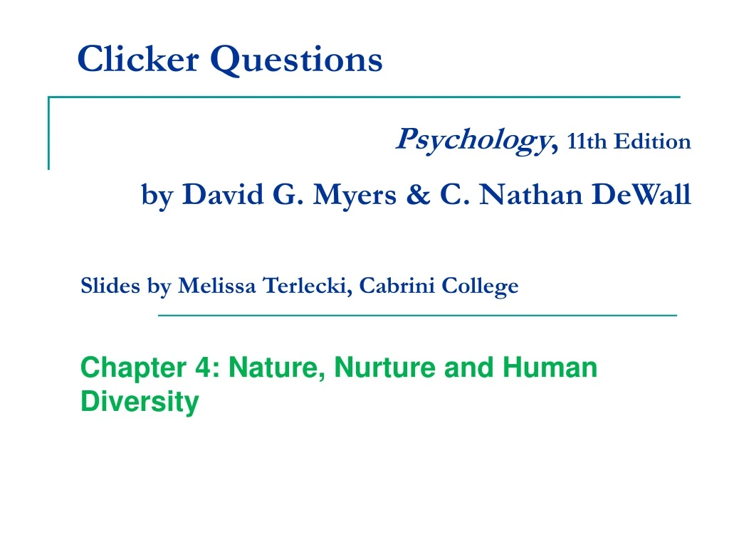 clicker questions