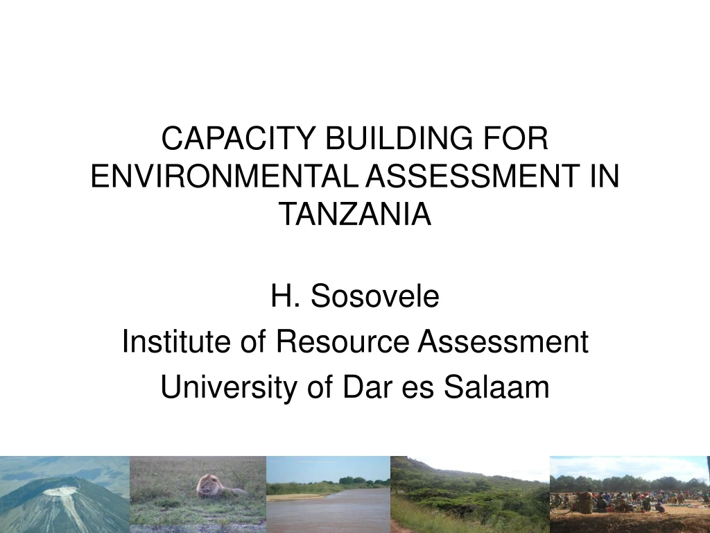 capacity building for environmental assessment in tanzania