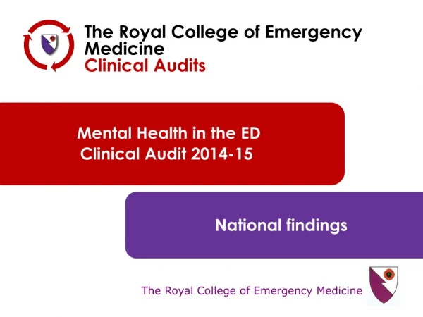 Mental Health in the ED Clinical Audit 2014-15
