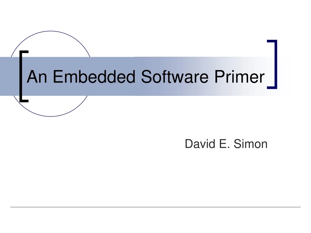an embedded software primer
