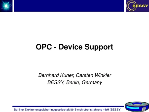 OPC - Device Support