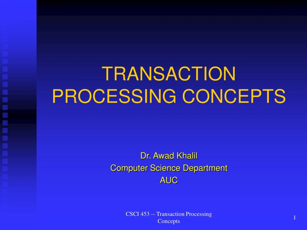 transaction processing concepts
