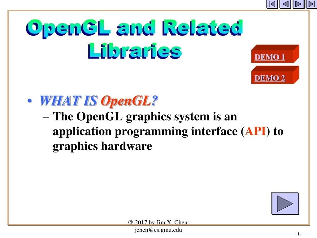 opengl and related libraries