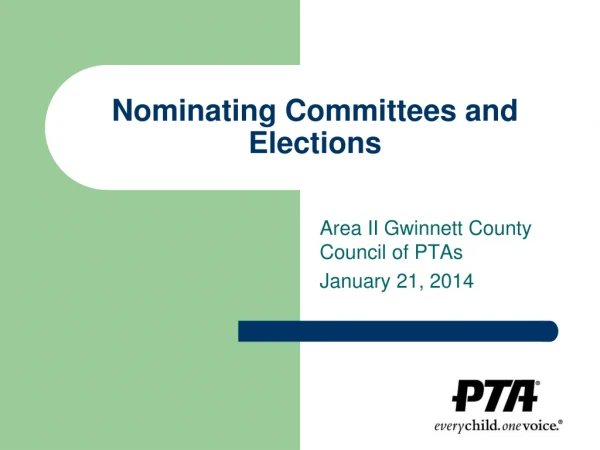 Nominating Committees and Elections