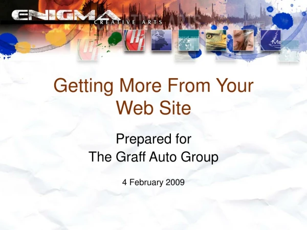 Getting More From Your Web Site