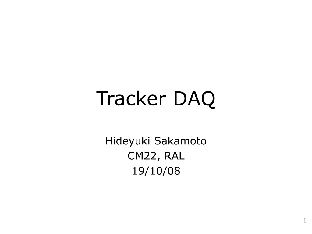 tracker daq