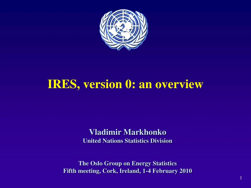 ires version 0 an overview